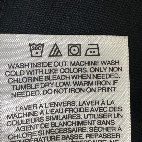 NEW Adidas Long Sleeve Hoodie Shirt Youth M Black White Stripe Pullover Active - Picture 8 of 9